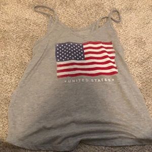 American flag tank